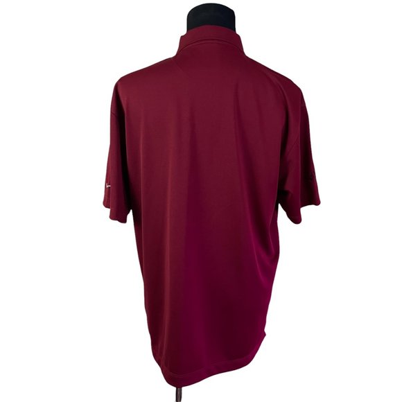 Nike | Men's Dri-Fit UV Red Short Sleeve Polo Shirt Large RF Rollout 2006 Polo - Picture 5 of 8